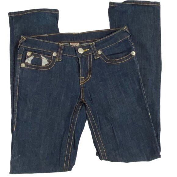 True Religion World Tour Jeans Low Rise Straight Leg - Size 30 - Picture 3 of 8